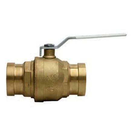 Bonomi North America 2-1/2in LEAD FREE FULL PORT BRASS BALL VALVE W/ XLC EURO-PRESS CONNECTIONS 1670XLCLF-2-1/2